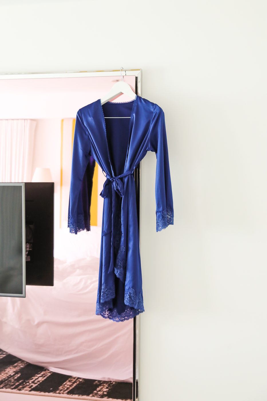 Presentation-only remaining reference: Blue robe, hanging
